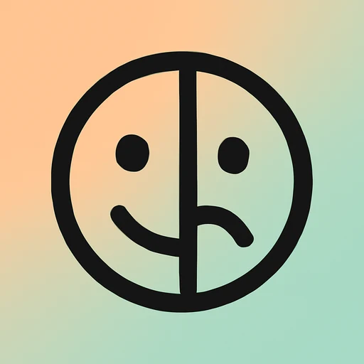 MoodCoin: a coin with a happy half and a sad half